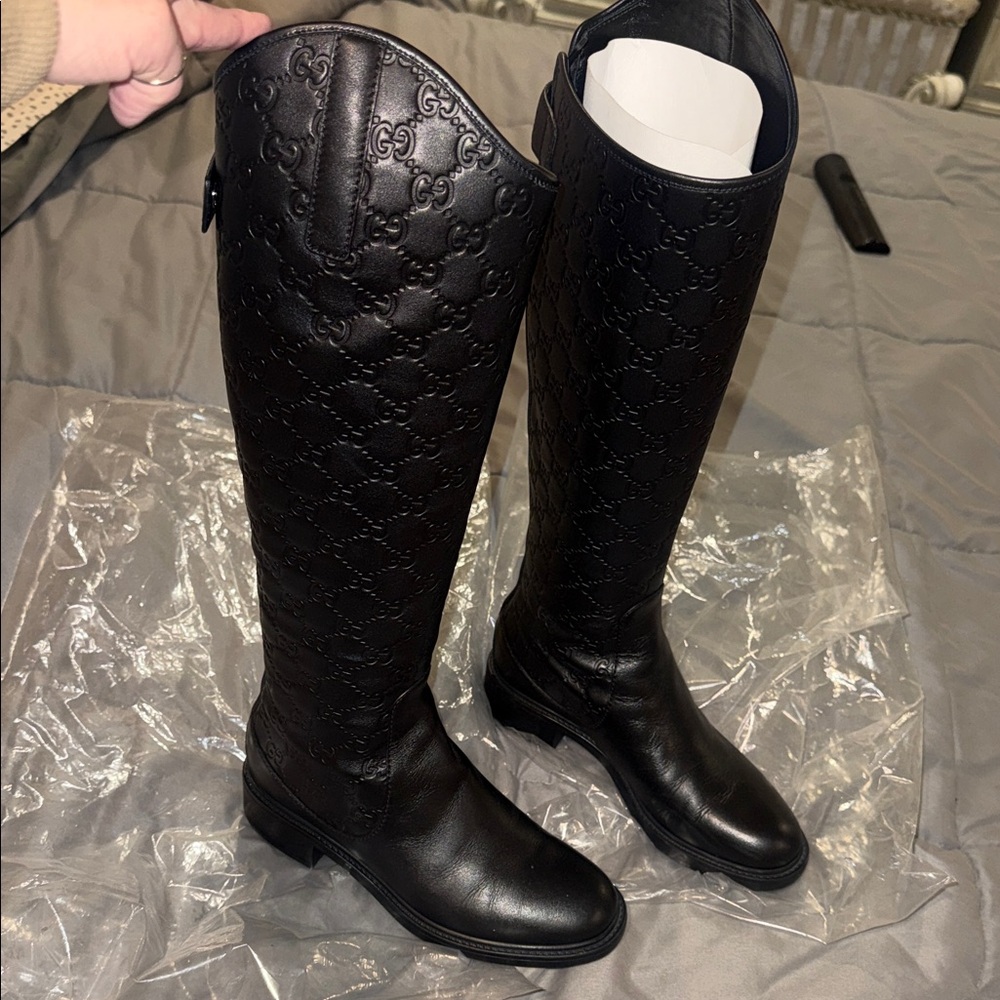 Gucci Women's Black Over the Knee Boots